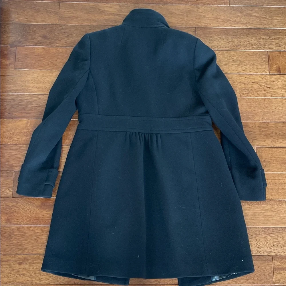 J. Crew Black Double Cloth Coat - Picture 4 of 4